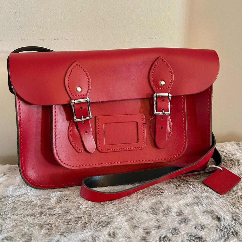 The Leather Satchel Co. Red Crossbody Satchel